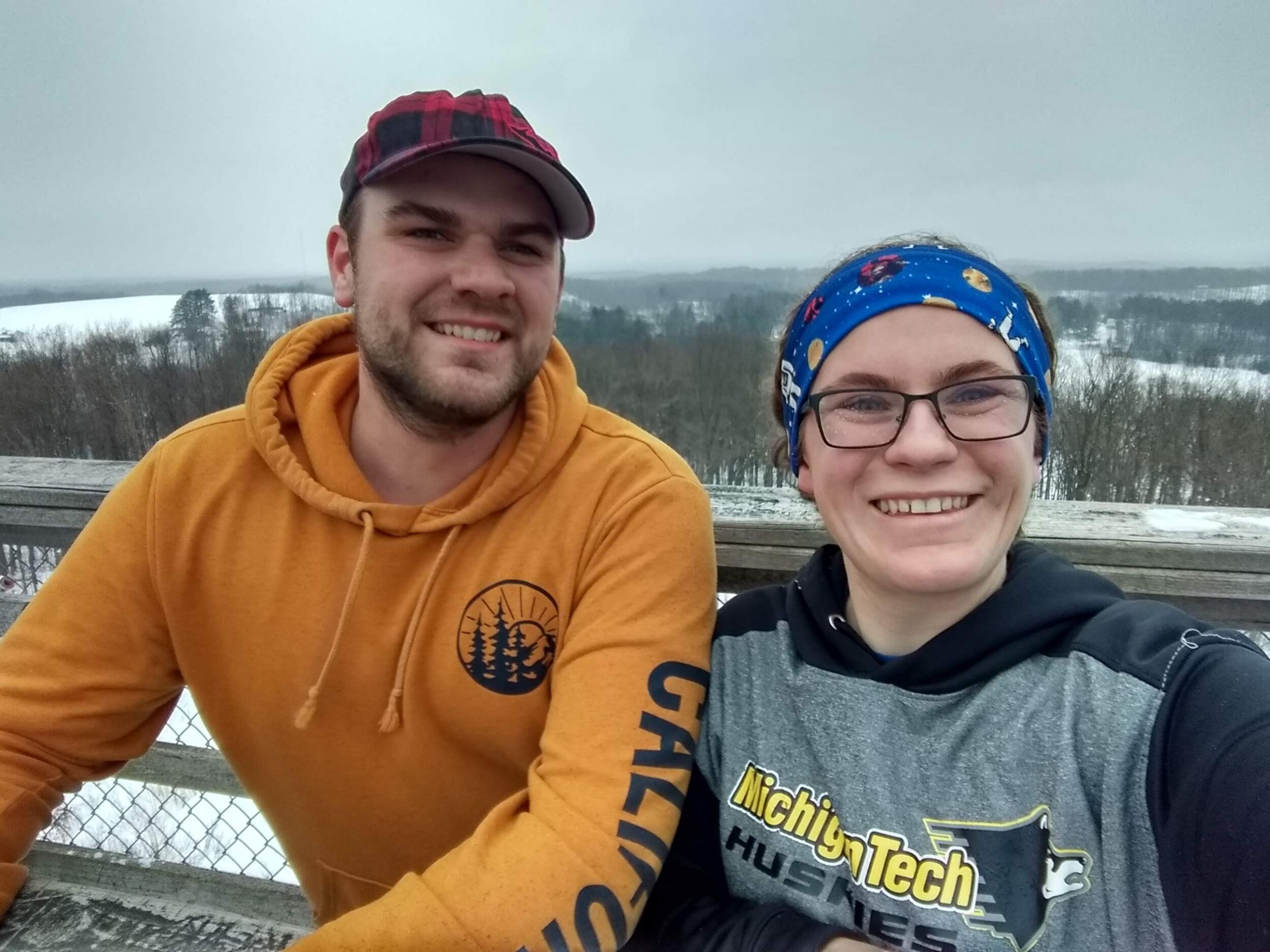 Tim's Hill, Wi - Mickala's first trip to Wisconsin (as friends...she swears)