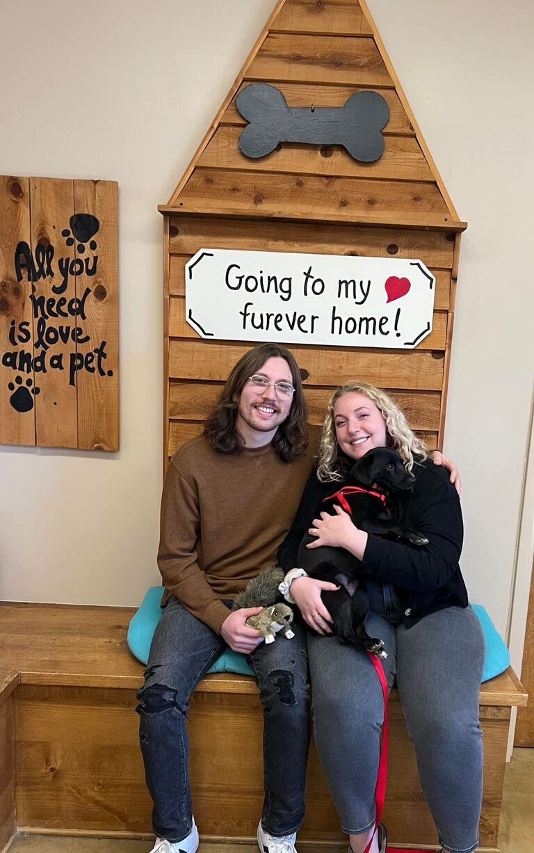 The day we adopted our son, Wally!