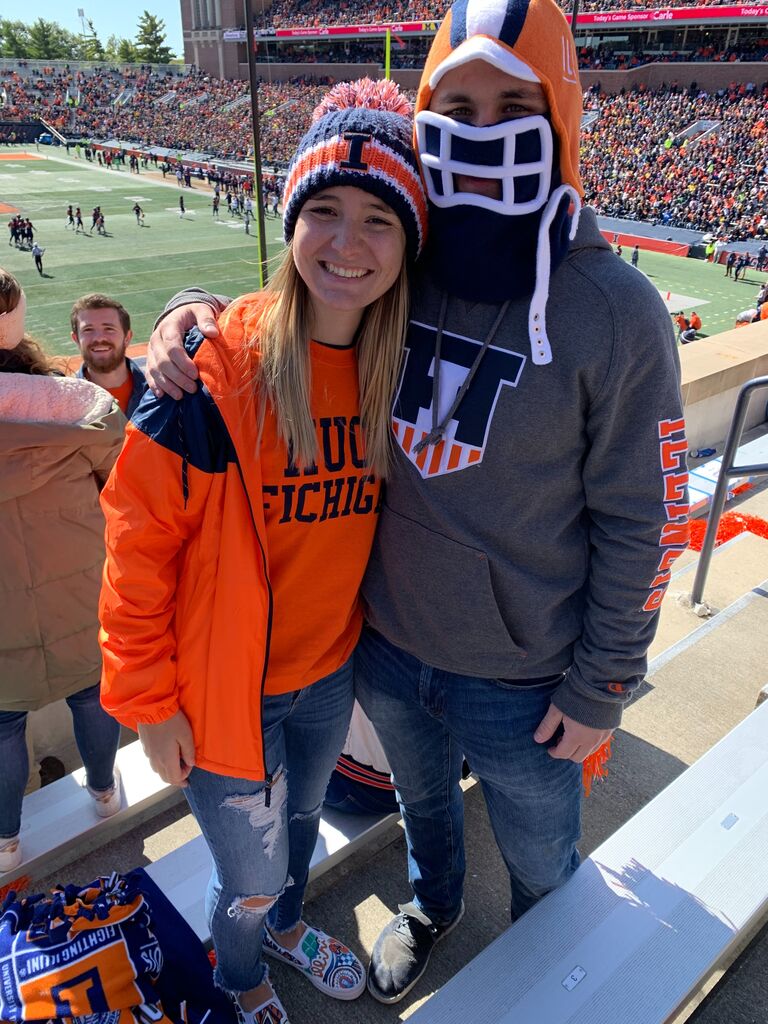 Muck Fichigan! I finally got to yell at Harbaugh in real life! (My inner Ohio State fan might have come out).

Illini 25-42 Michigan
