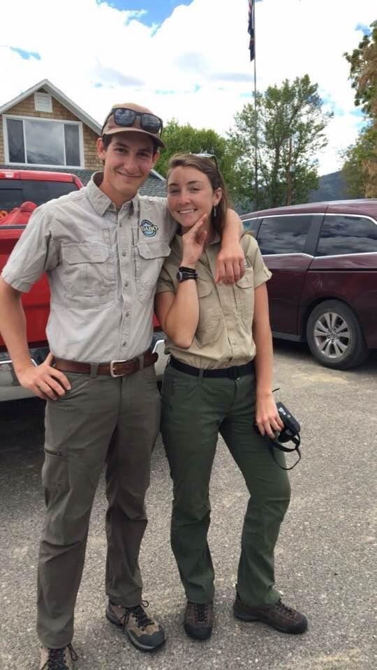 We both worked as park rangers that summer and managed to enjoy living in a pop up camper together.
