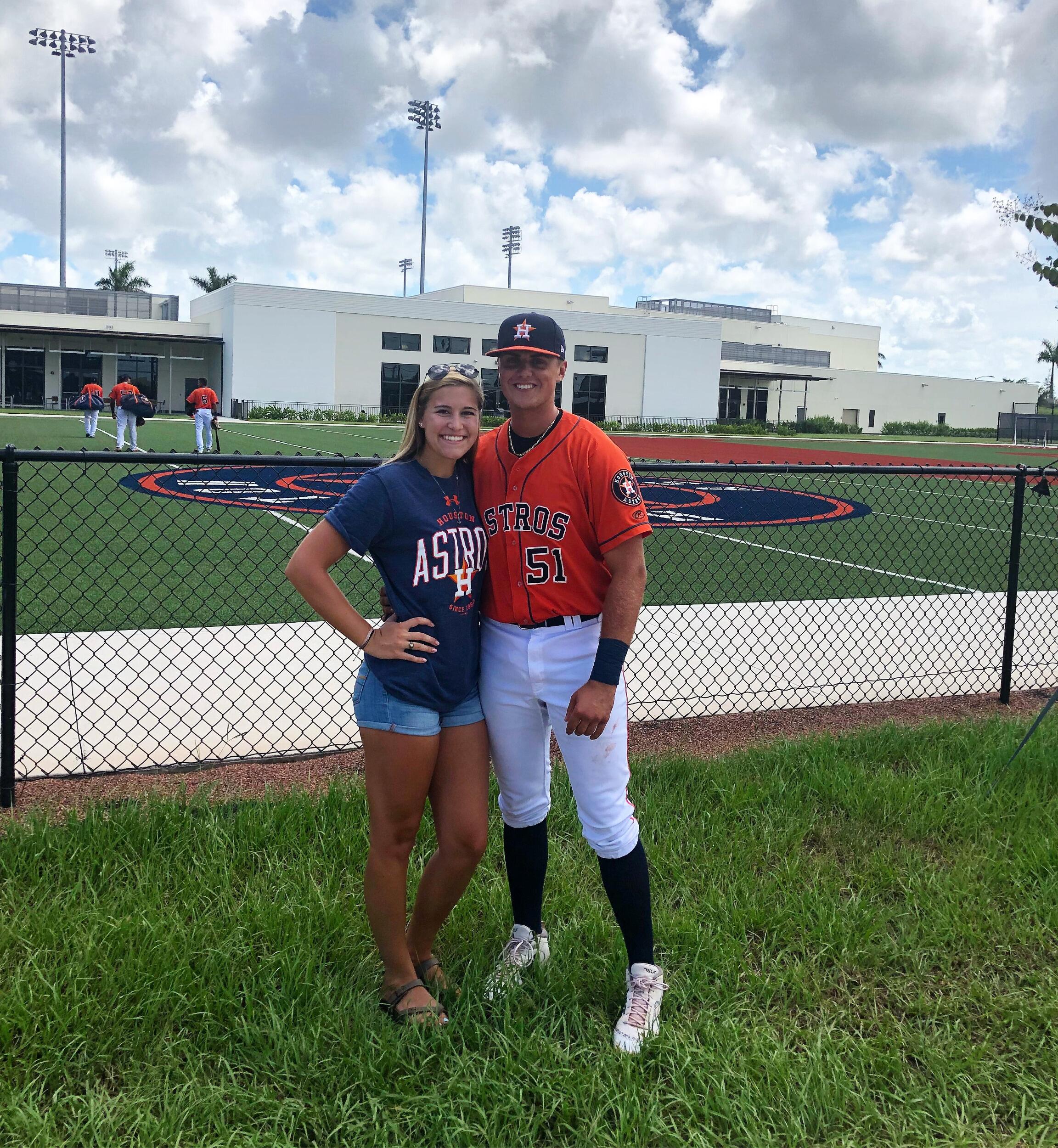 Nate's first professional baseball season in West Palm Beach, FL
