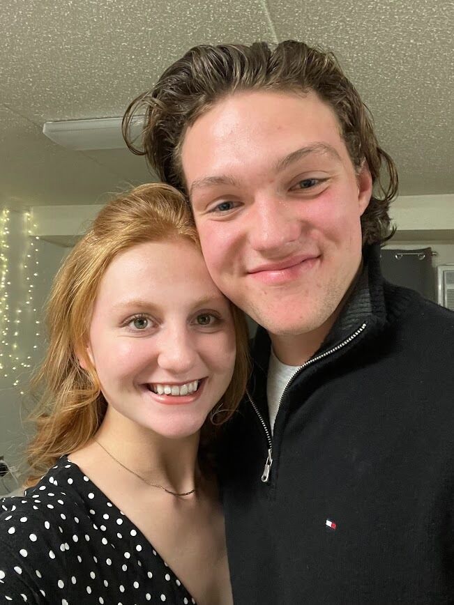 Our first Valentine's Day together. 