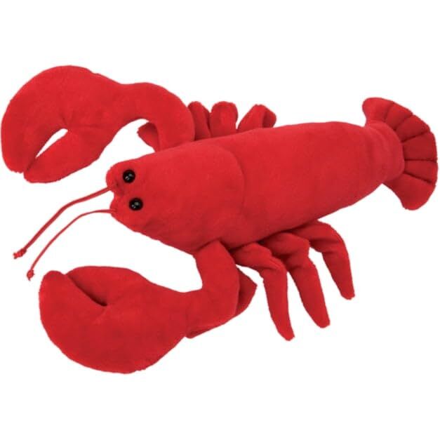 Lobster plushie from Amazon long distance gift