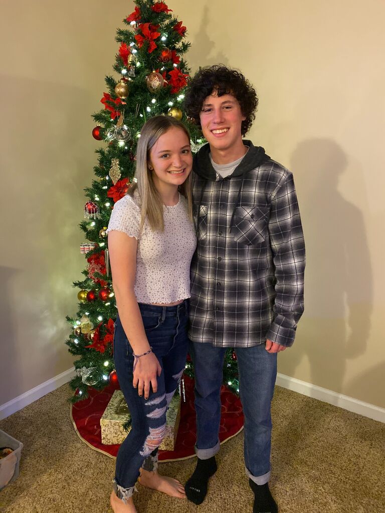 Christmas 2019, just a few months before we started dating.