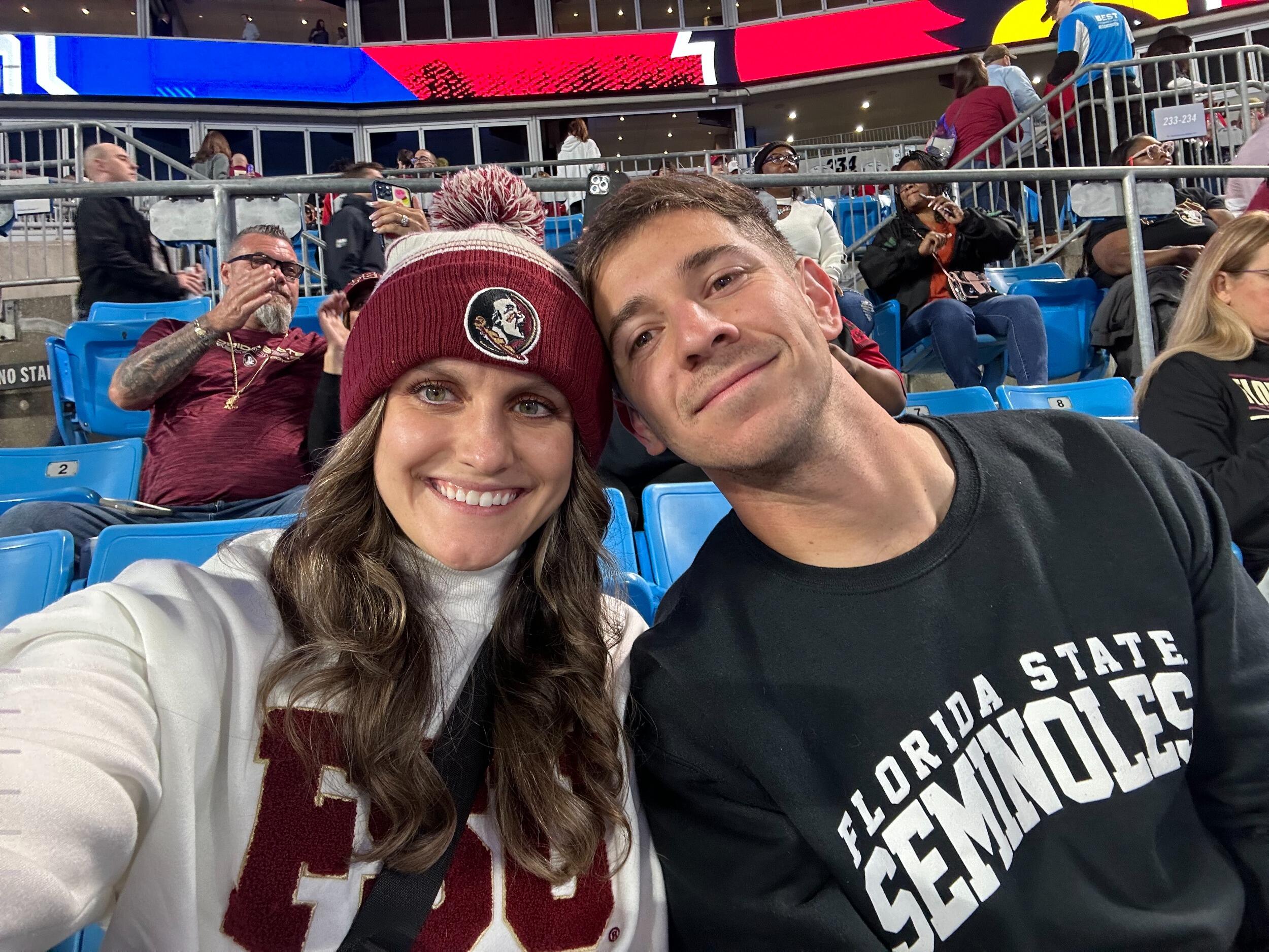 In December of 2023, Ryan and Madison got to celebrate a Noles ACC Championship win right in their backyard in Charlotte, NC! We won't mention the 2024 season...
