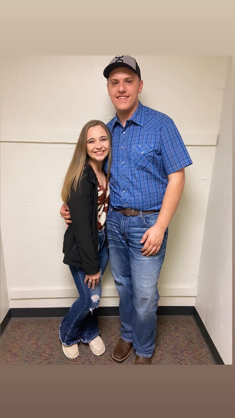 One of our first dates at the K-State Rodeo.