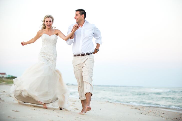 Beach Wedding On St George Island Florida