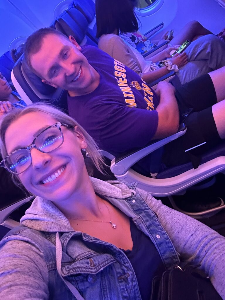 Our first plane ride together. We went to Salem/Boston, MA for our friend's wedding! So many adventures there and such a great time exploring.