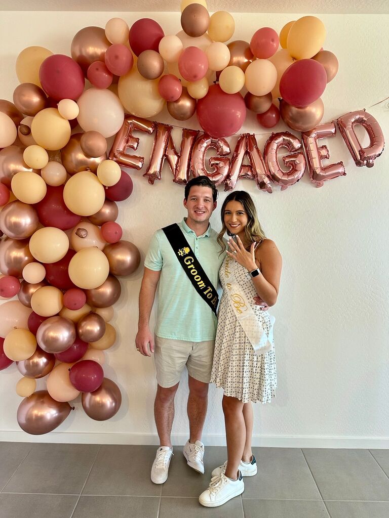 Surprise engagement party in Arizona that our amazing friends threw us!