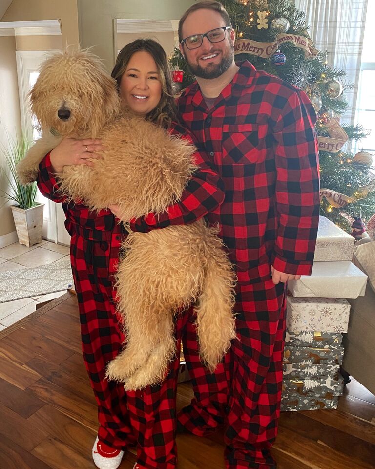 Our first Christmas day as a little family! 