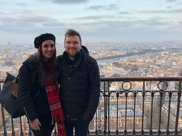 A freezing weekend in Paris. Took Innes a lot of convincing to go up the Eiffel Tower!!