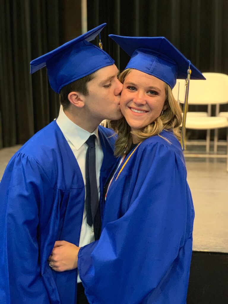 The day we graduated high school together