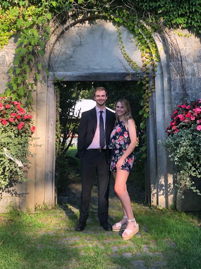 The first wedding we attended together