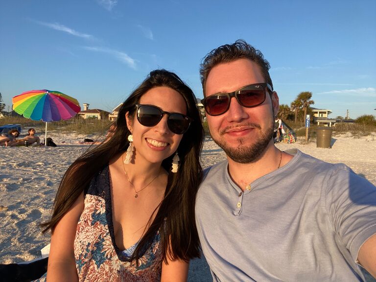 LORENA: Our second stop was Pass-A-Grille beach to see the sunset.
This date was the most magical day for both of us and we knew we were meant for each other.