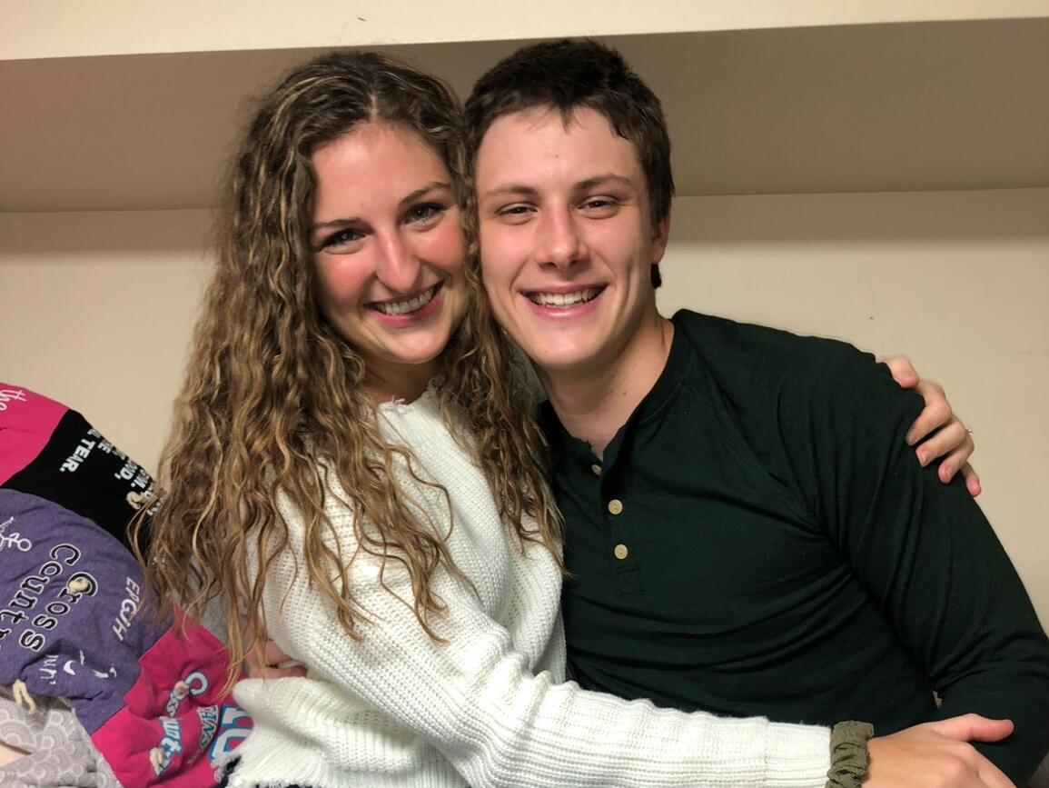 Will loved visiting Meg in her freshman year college dorm - which she shared with three of her now best friends:)