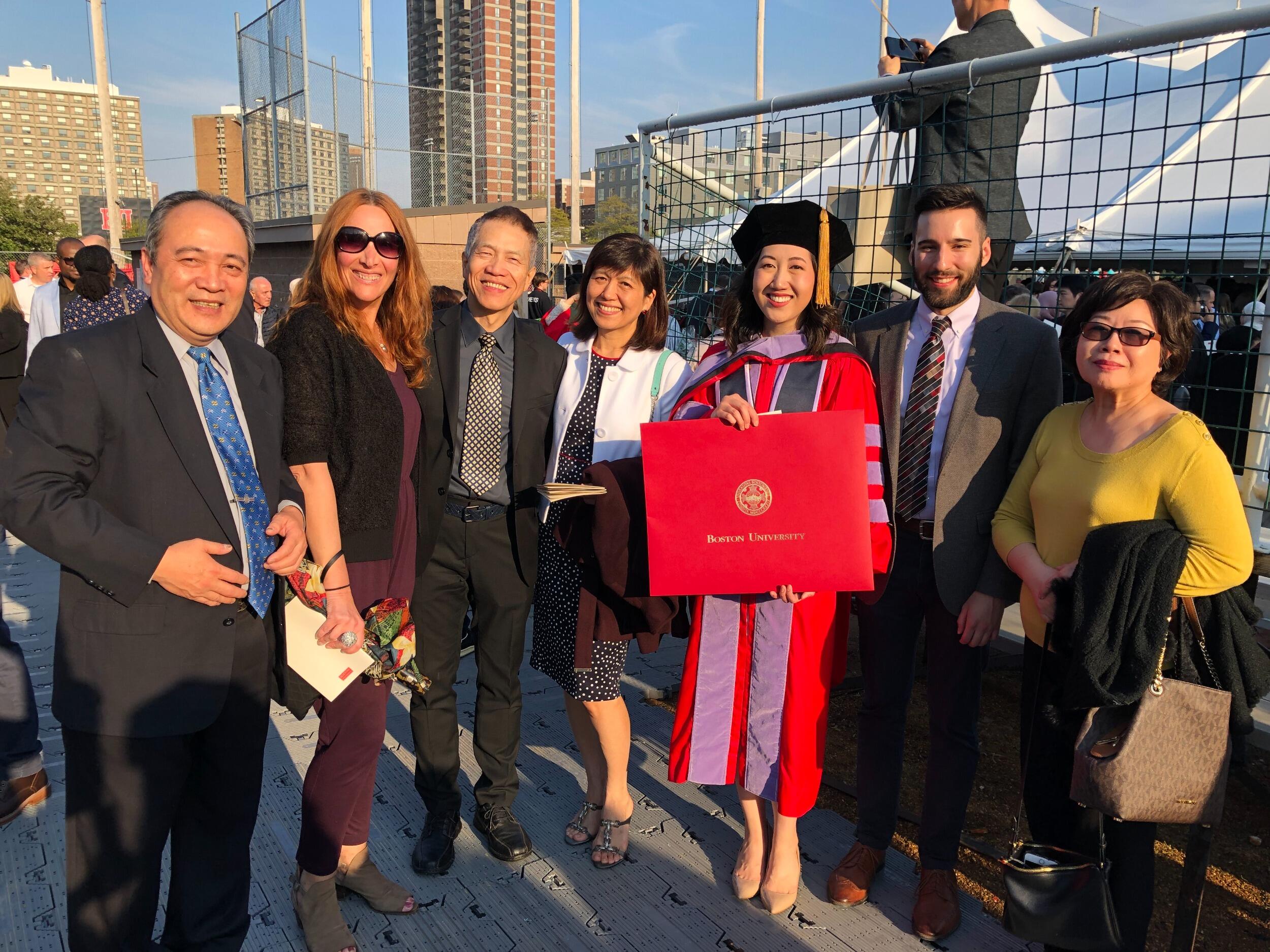 Edith graduates from dental school. Brian meets Edith's parents, Aunt Leah, and close family friends Irene & Tim for the first time.