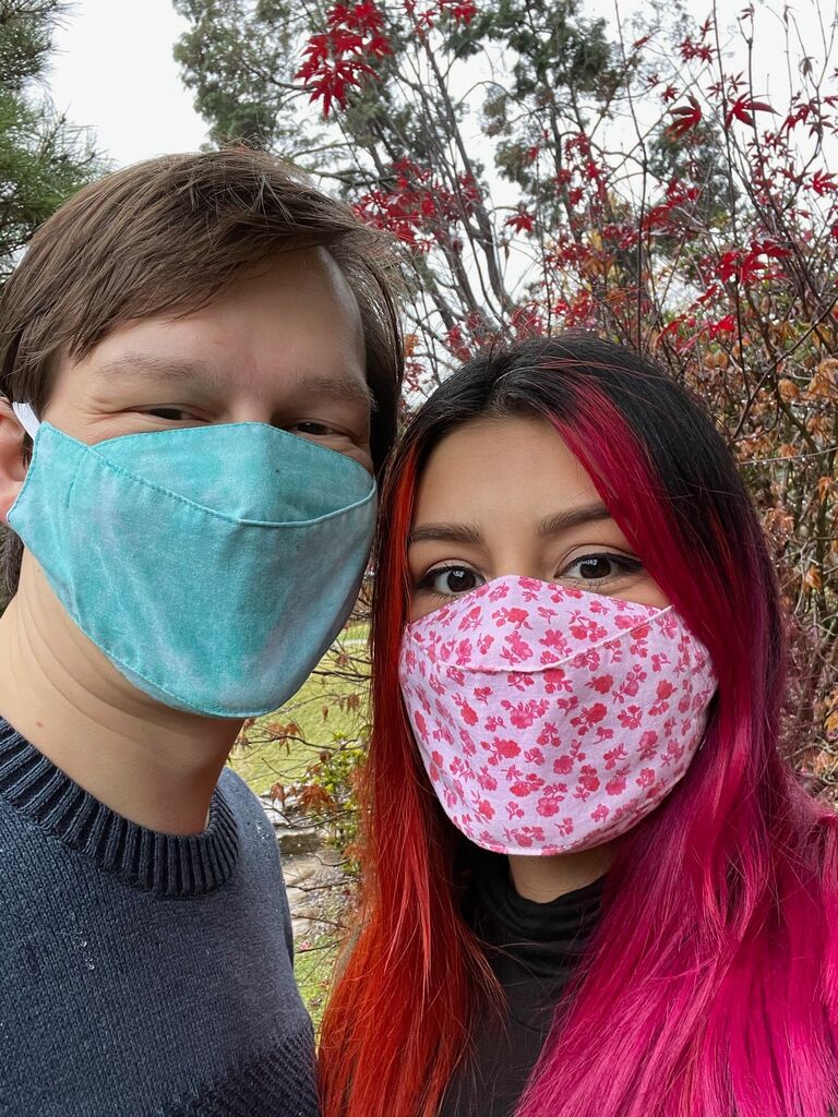 Celebrating 3 months of dating in-person at the Huntington