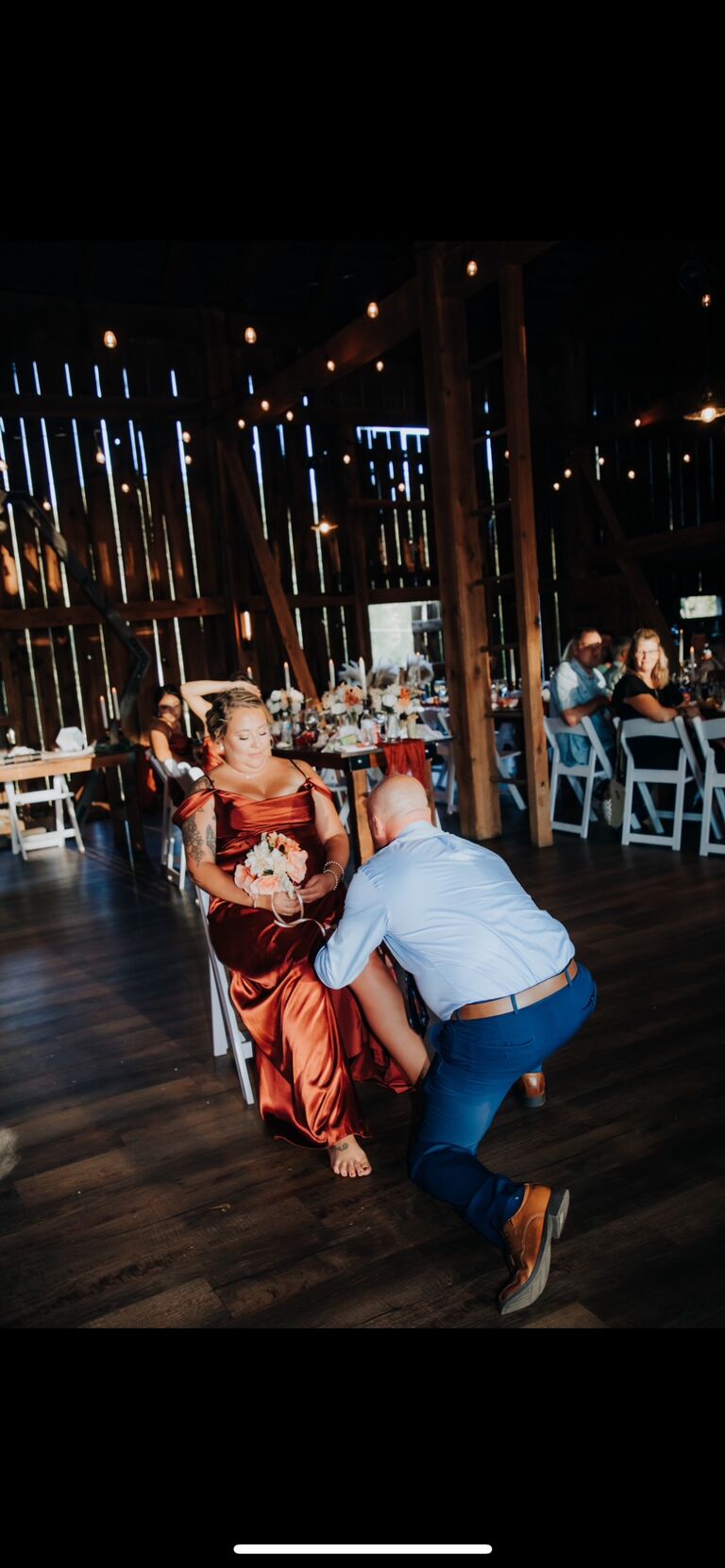 Caught the garter & bouquet... we know what that means!!