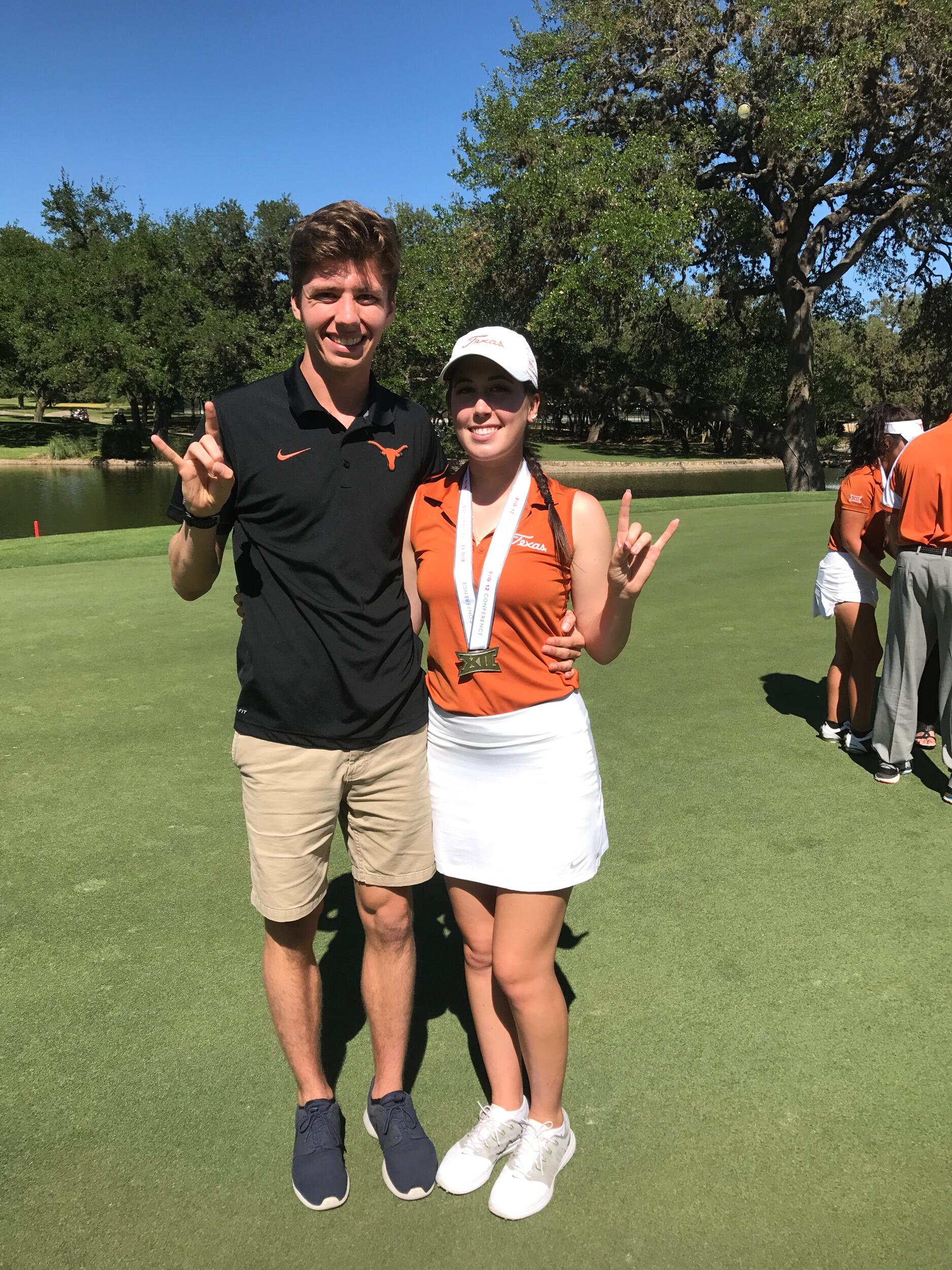 Garek showed up to surprise Emilee at her Conference Championship, proudly watching as she placed 2nd individually. 