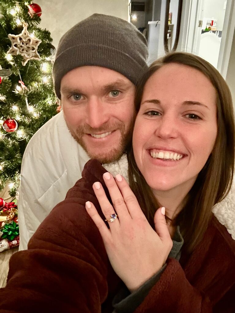 And on the coldest day of the year, in the comfiest robes known to man, Jeff proposed to Caitlin with a ring they had designed together. 