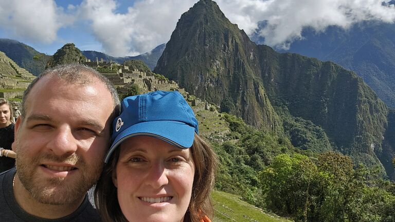 Hiking Machu Picchu.