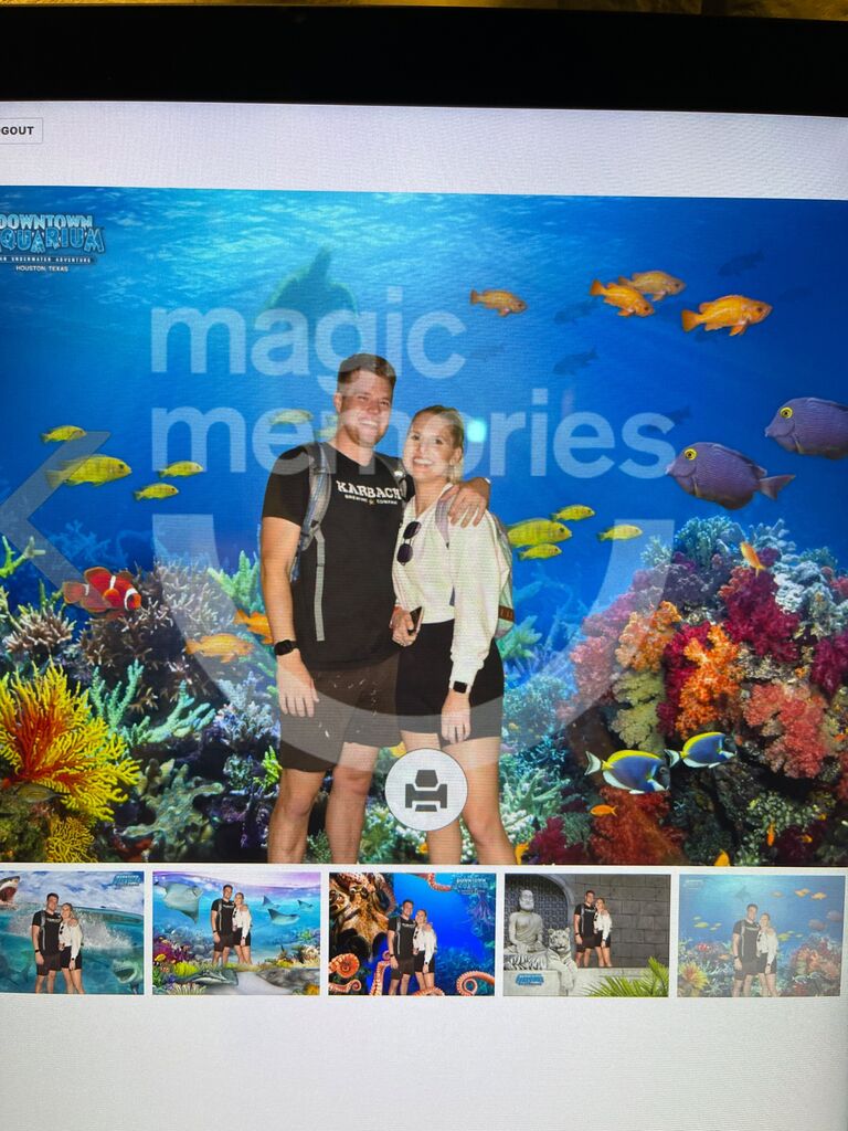 Our second date was a bike ride that ended up at the Aquarium 