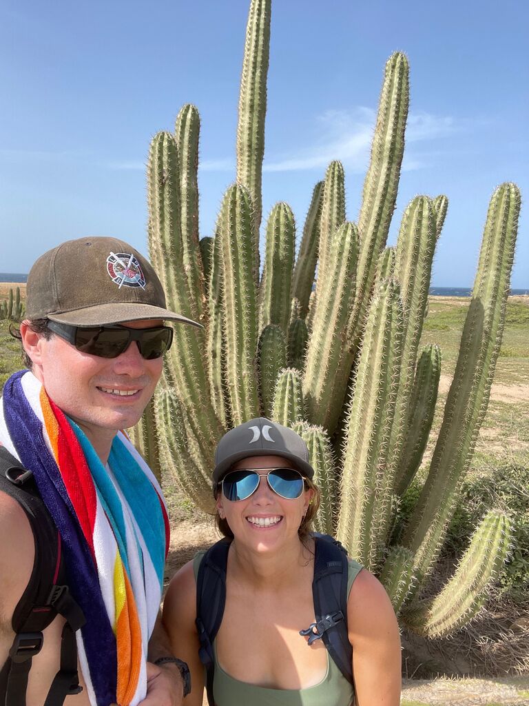 Saw some REALLY big cactus plants in Aruba together. 