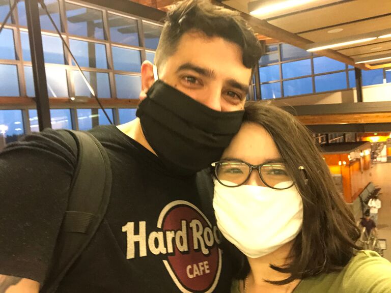 While visiting Adam for Spring break, Victoria's flights back to Alabama were cancelled and we got to quarantine together for a month!