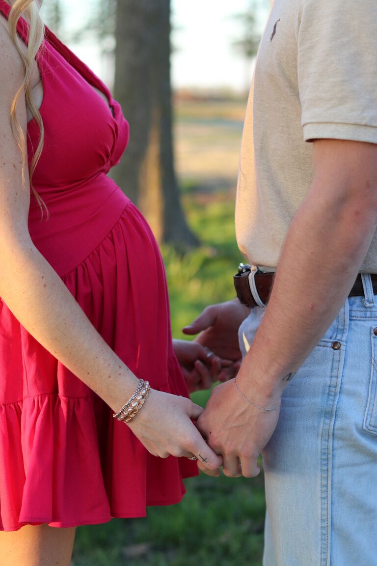 Soaking up all our time together while we waited for our little girl!