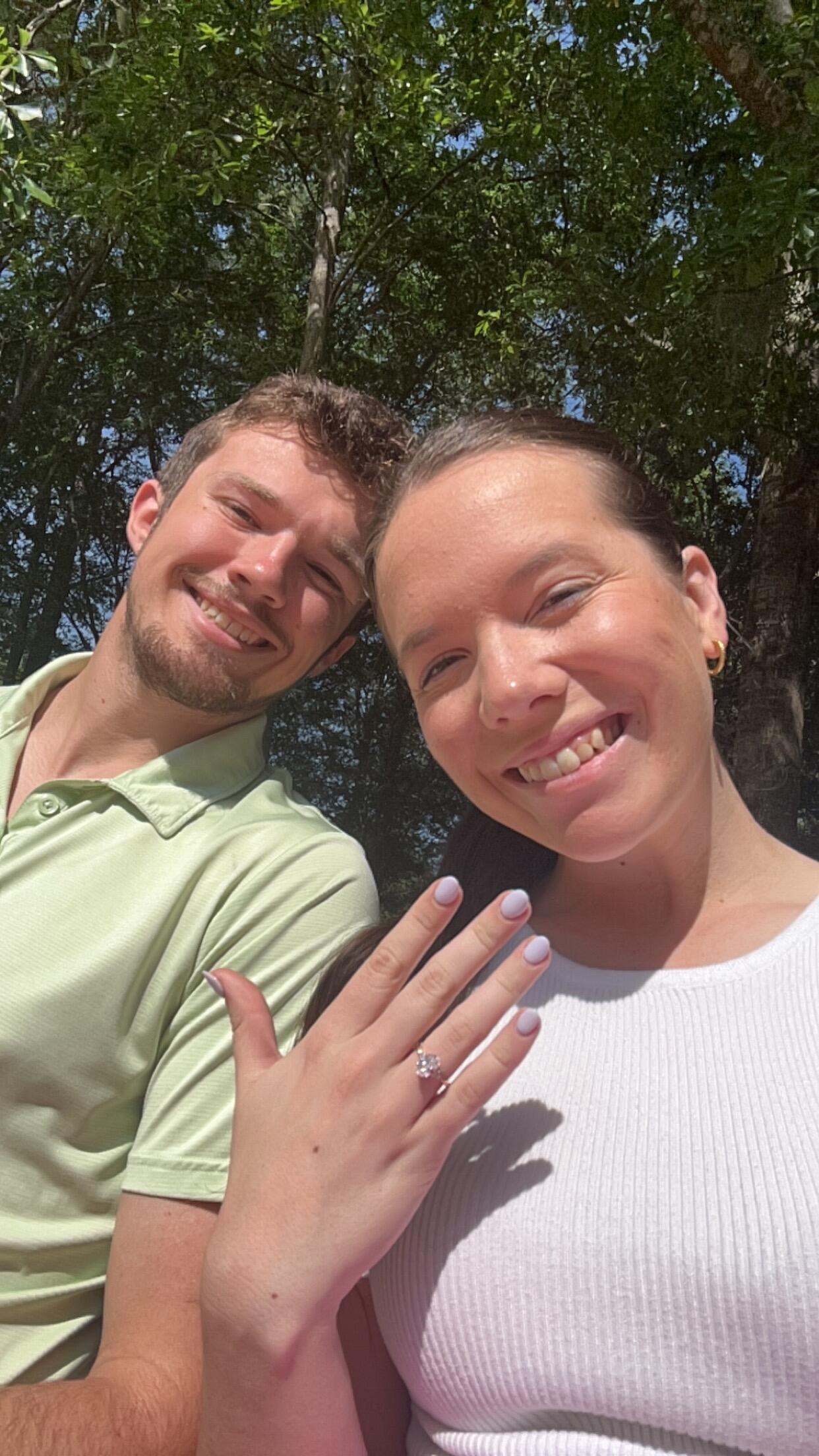 While on their trip to Charleston, SC and Cypress Gardens, Jackson proposed and Ellie said yes!