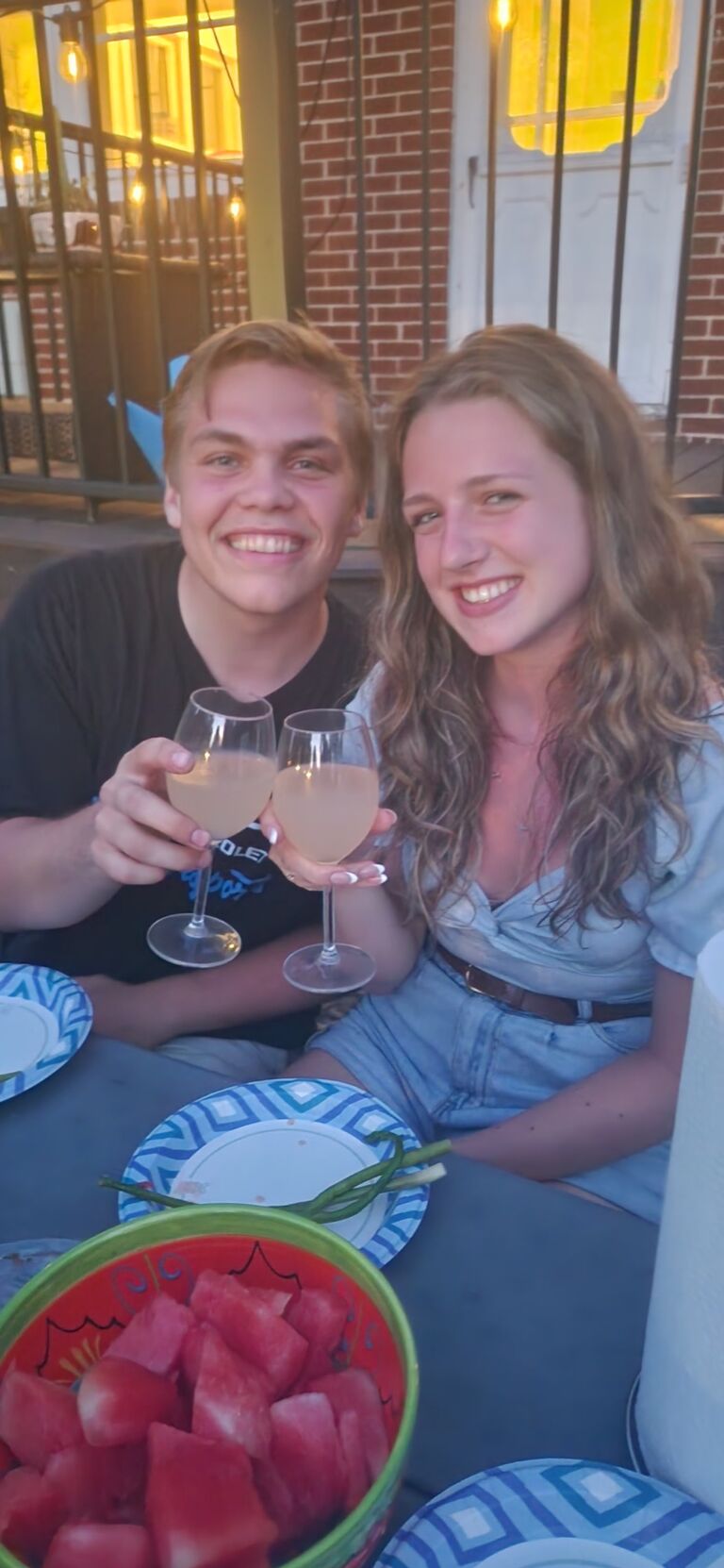 Celebrating engagement with family