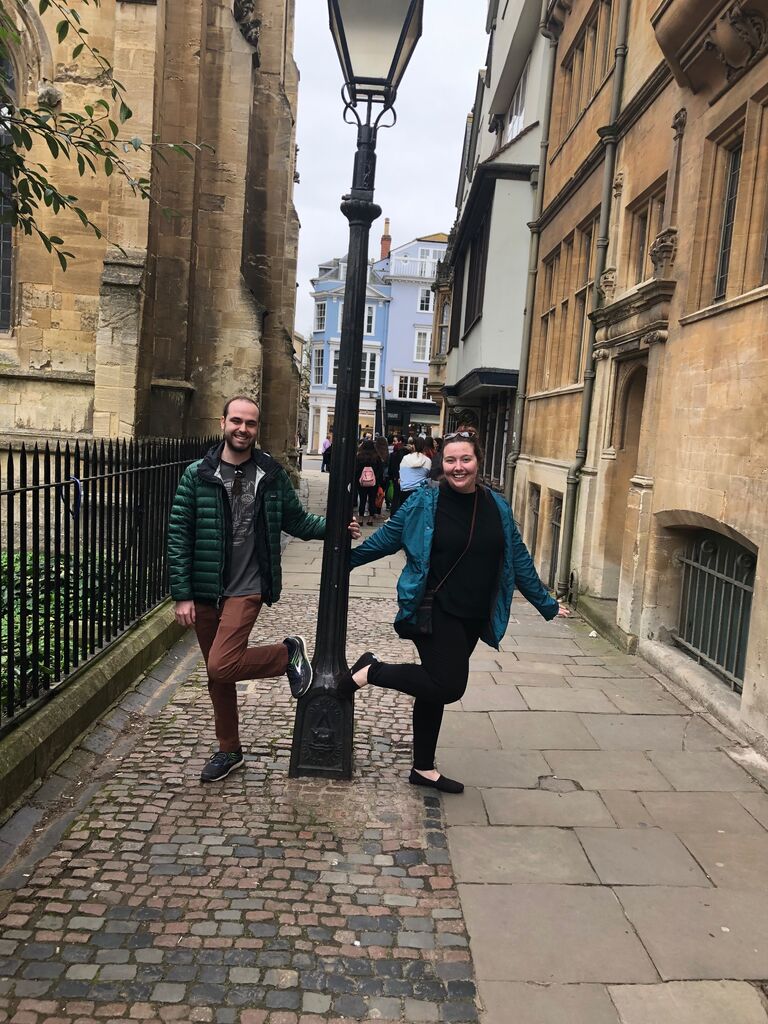 Max and Zoe in Oxford, England.