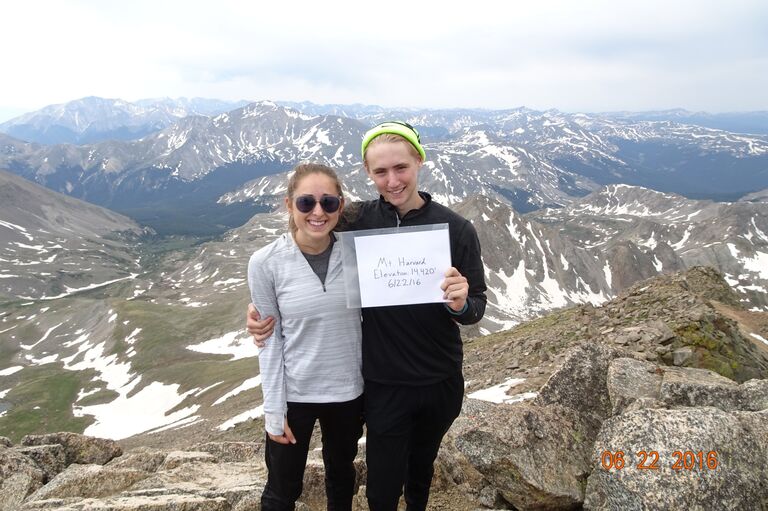Paul and I did our first road trip together and climbed Mt. Harvard in Colorado 