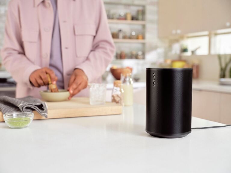 Sonos black wireless speaker for 29th anniversary gift