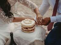 Wedding cake cutting set
