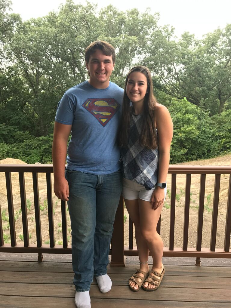 Our second anniversary! Notice anything about Chad's outfit;)
