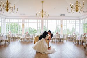 Gold And Blush Wedding Reception Decor