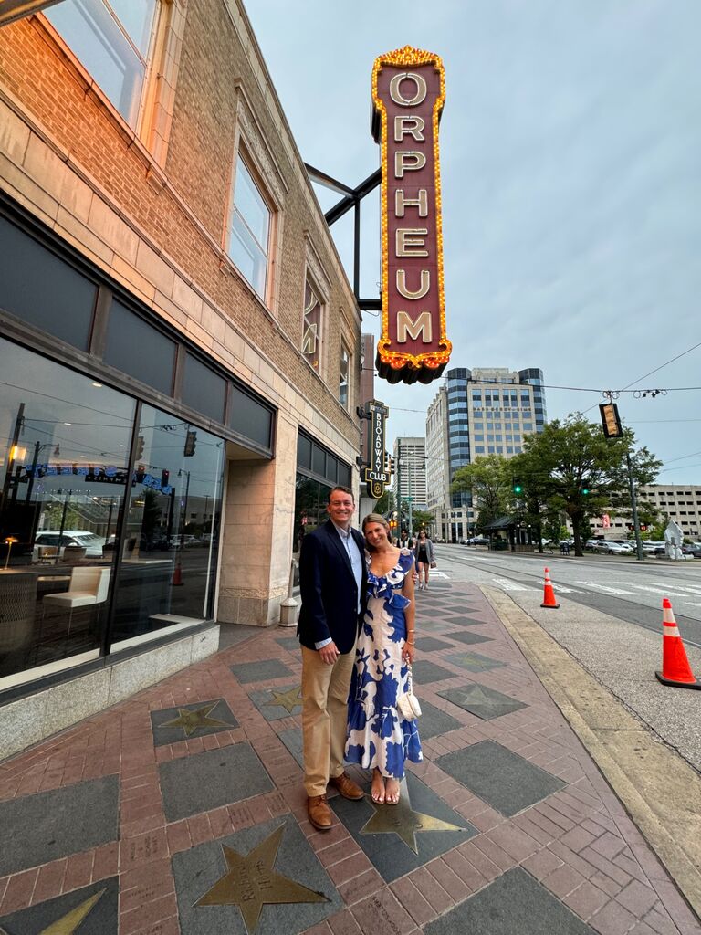 First play at the Orpheum together - Mama Mia!