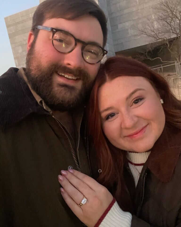 Surprise engagement at the Hunter Museum! 