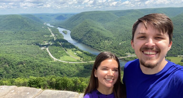 We got the amazing opportunity to travel to Joseph's hometown, Renovo Pennsylvania, to see his only 1st cousin graduate. The town was so small and the scenery was amazing!