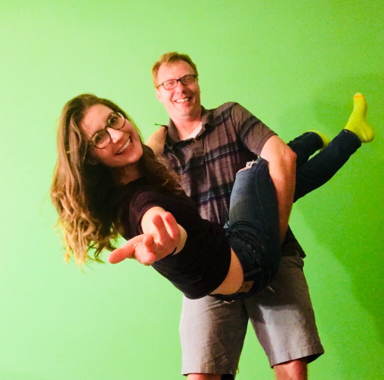 Brian and Lex's first Kissaversary.