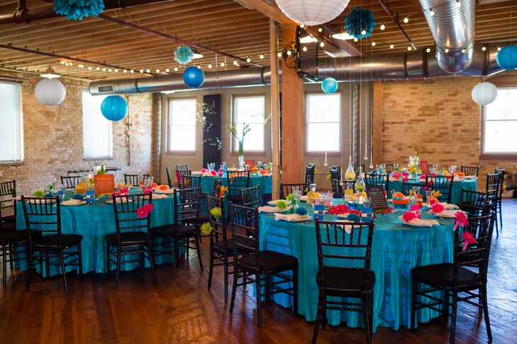 Colorful Wedding Reception At Goei Center