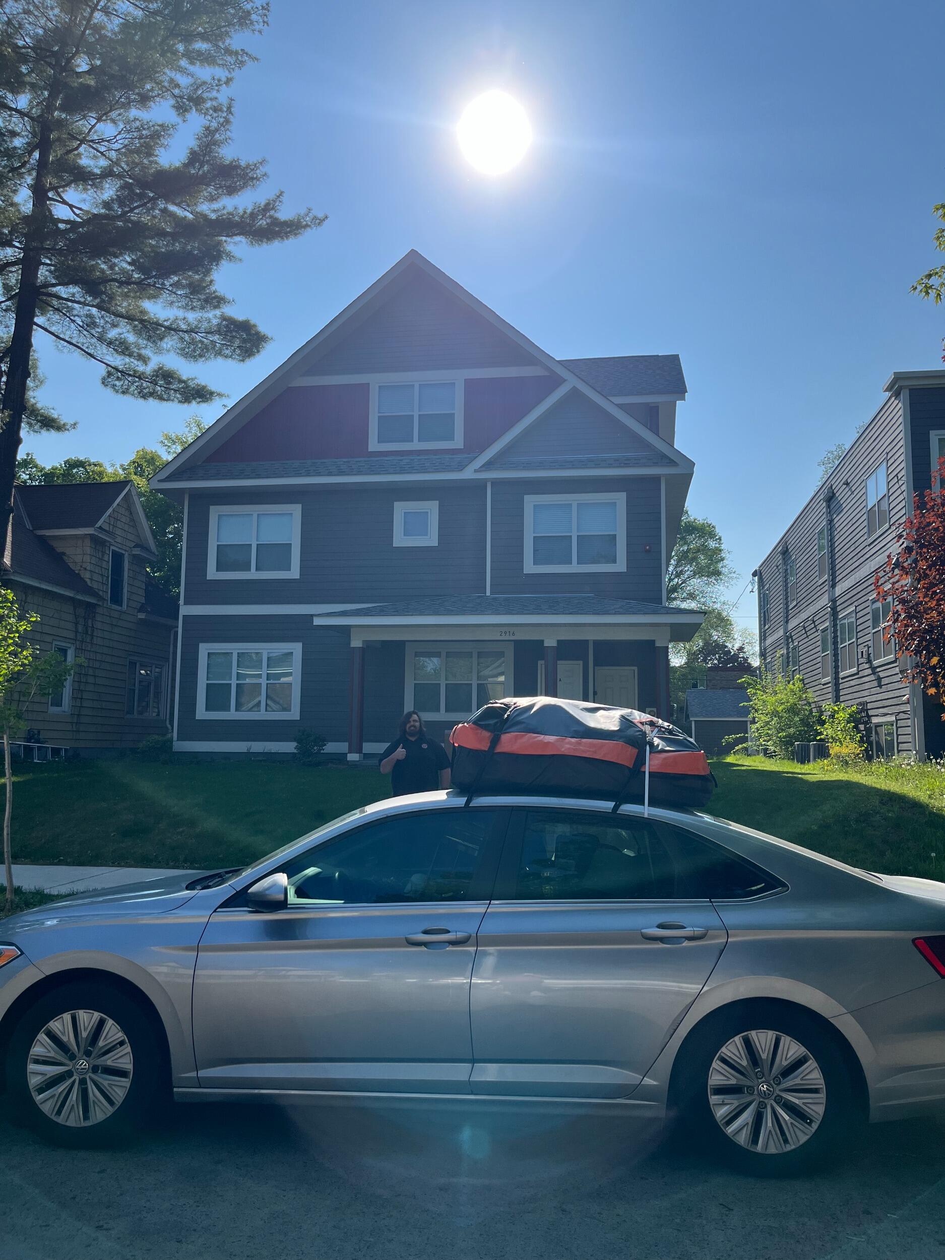 On May 10th, 2024, James took his final flight from Austin to Minneapolis. On May 11th, 2024 Tibor’s Jetta began the long journey up Interstate 35 (and eventually Interstate 35W), and arrived at their apartment on the evening of May 12th, 2024. They had done it. It took over 4 years. Tibor calling 4 different places home, James calling 7 different place home. 32 unique flight routes over 70 trips. So many late night and early morning airport pickups/drop-offs. Countless hours on the phone, and so much time missing one another, but the couple was together at last.