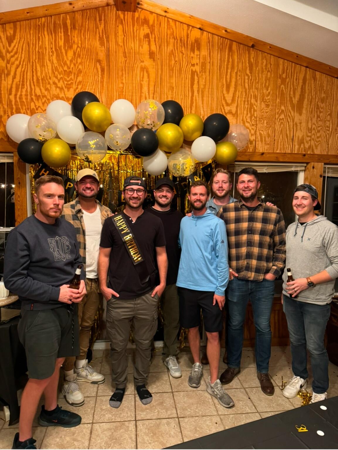 All the bros for Lukes Surprise Party