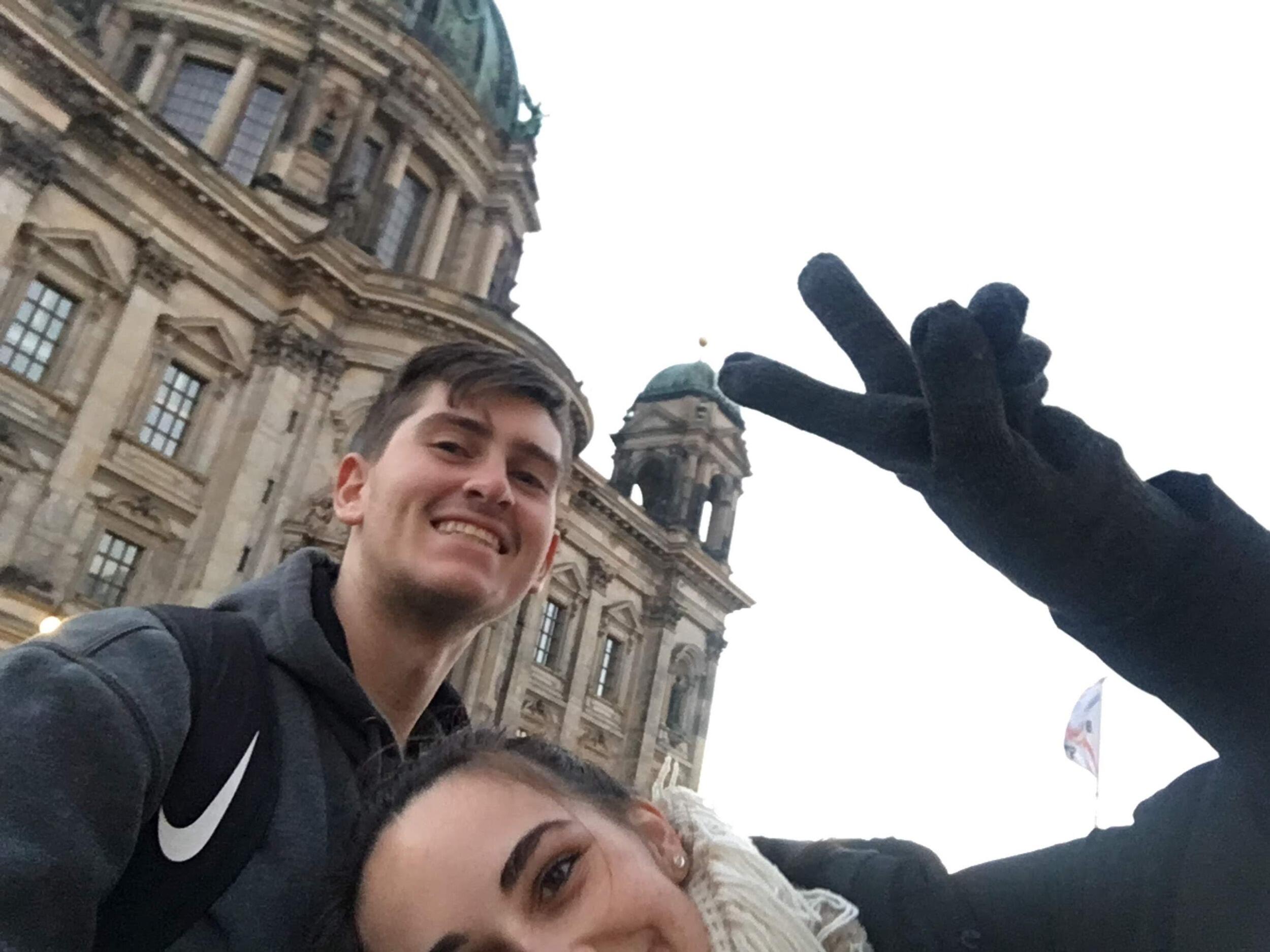Traveling abroad together for the first time! Pictured Berlin, Germany