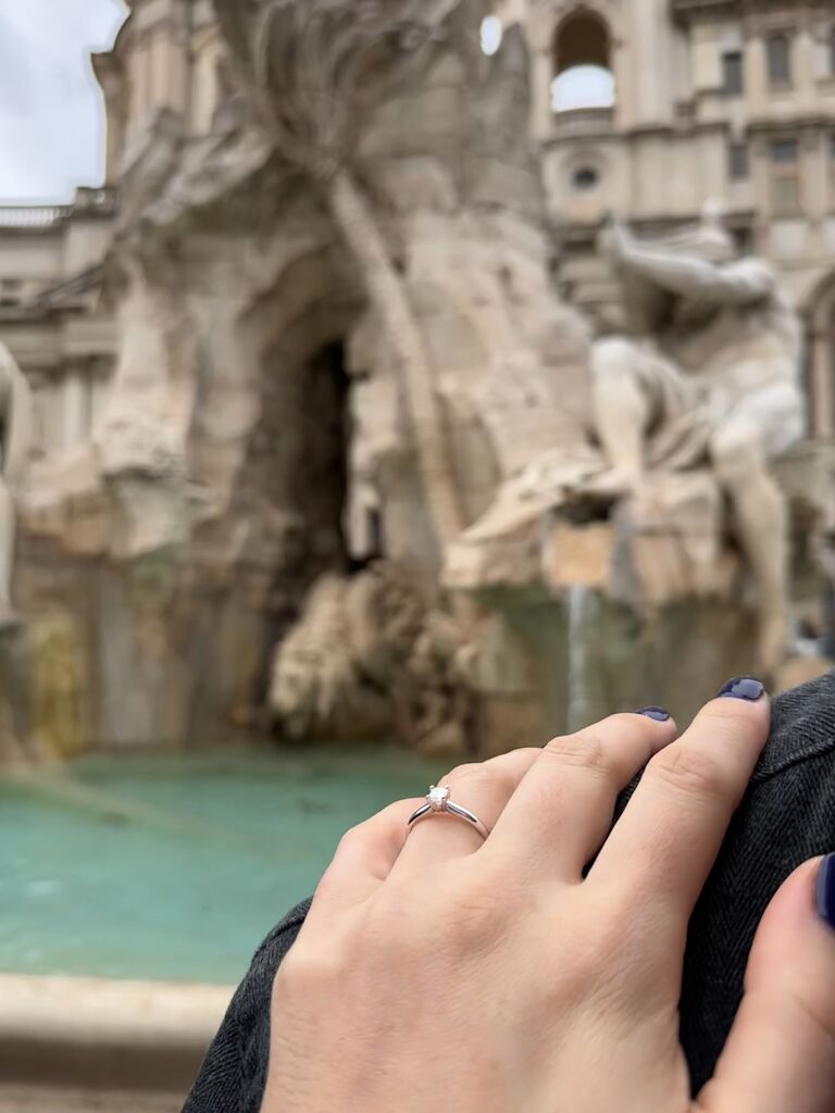 We get engaged in Florence, Italy