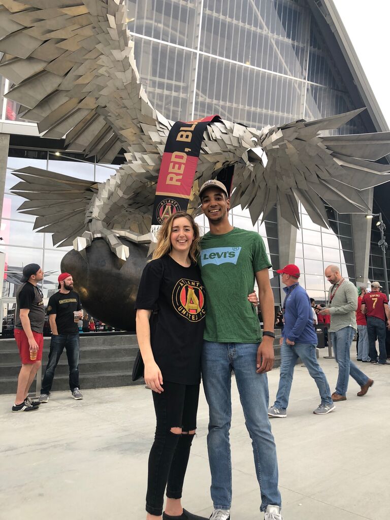 Sarah attended her first Atlanta United game on St. Patty's Day! Austin was one lucky guy.