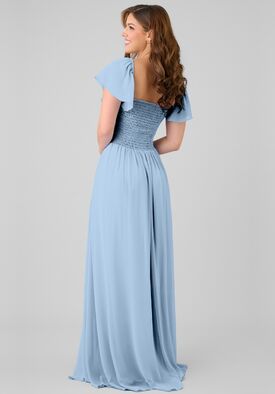 kennedy blue slate blue dress Kennedy Blue Kristen Platinum Bridesmaid Dress main image 1