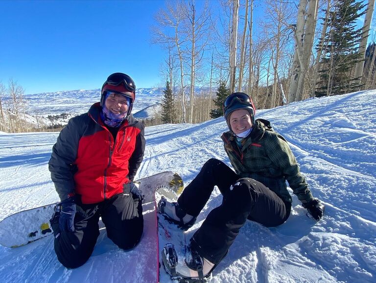 Brady and I went with my family to Salt Lake City, Utah and Brady learned how to snowboard!
