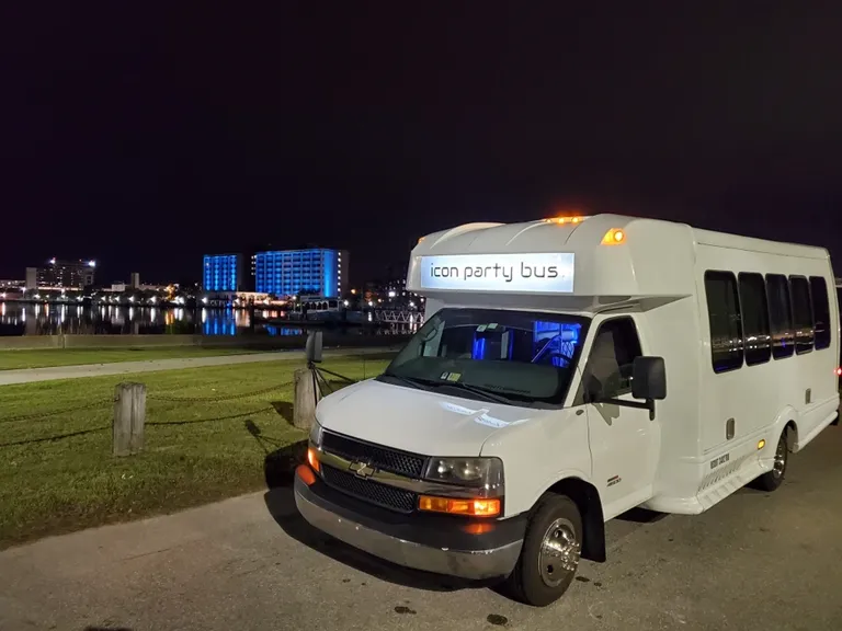 ICON Party Bus wedding transportation in Wilmington, North Carolina